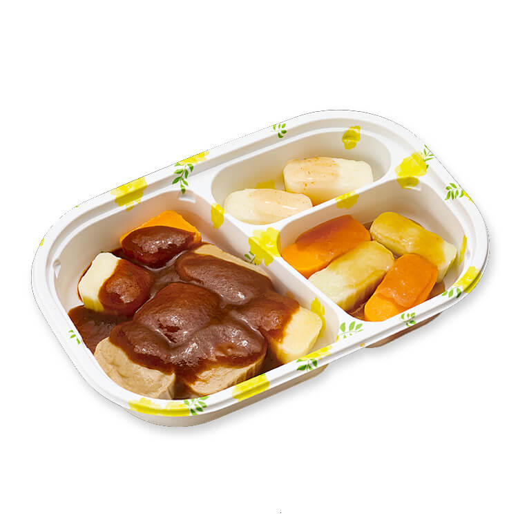 やさしいおかずセット昼・夜のムース食 ビーフシチュー_pkg