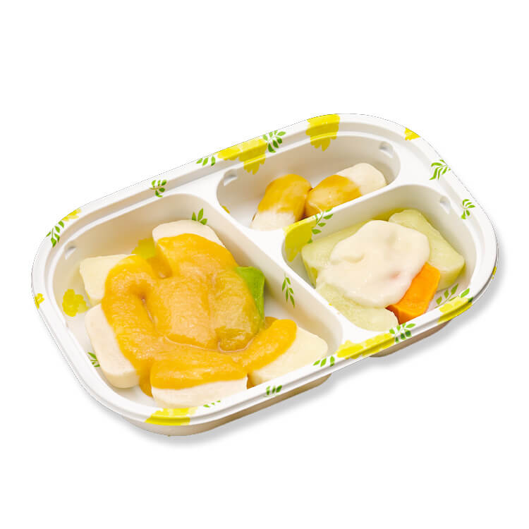 やさしいおかずセット昼・夜のムース食 鶏肉の卵とじPKG