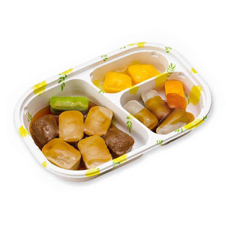 やさしいおかずセット昼・夜のムース食 すき焼きPKG