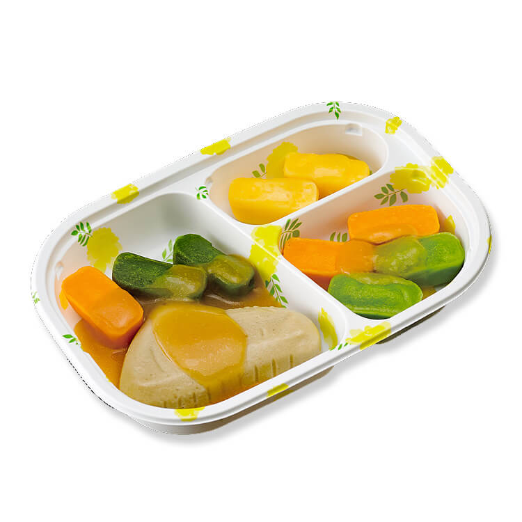 やさしいおかずセット昼・夜のムース食 さばの味噌煮_pkg