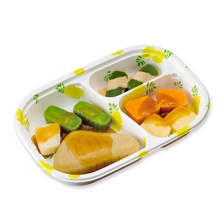 やさしいおかずセット昼・夜のムース食 ぶりの照焼き_pkg