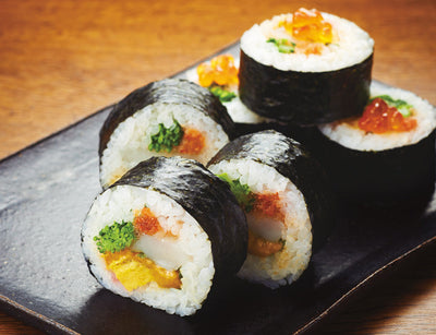 海鮮と春野菜の太巻き