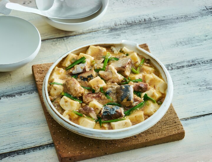 辛くないさば麻婆豆腐