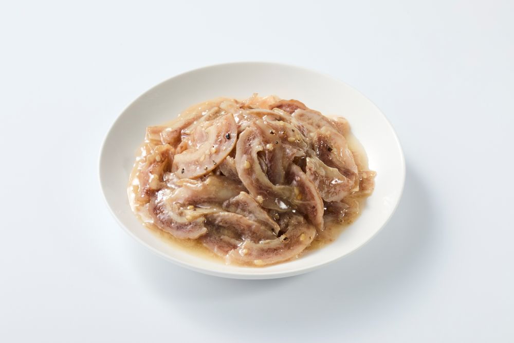 本まぐろ　ガツ塩　皿盛りイメージ