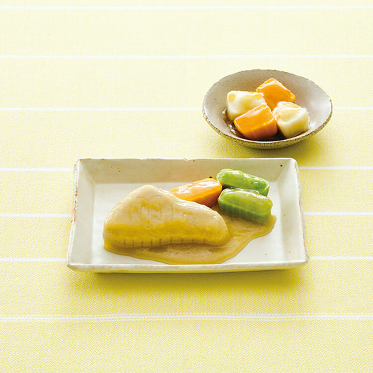やさしいおかずセット朝のムース食　さばのおろし煮