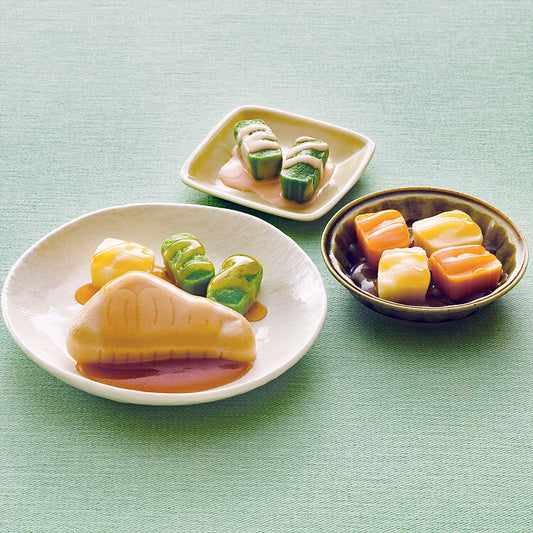 やさしいおかずセット昼・夜のムース食　ぶりの照焼き
