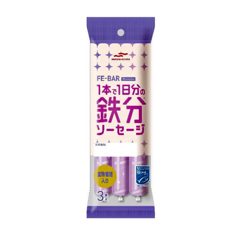 umios FE-BAR 鉄分ソーセージ 2袋セット❣️ FE-BAR 1本で1日分の鉄分ソーセージ3本入×3袋｜鉄分7.3mg配合｜Umios