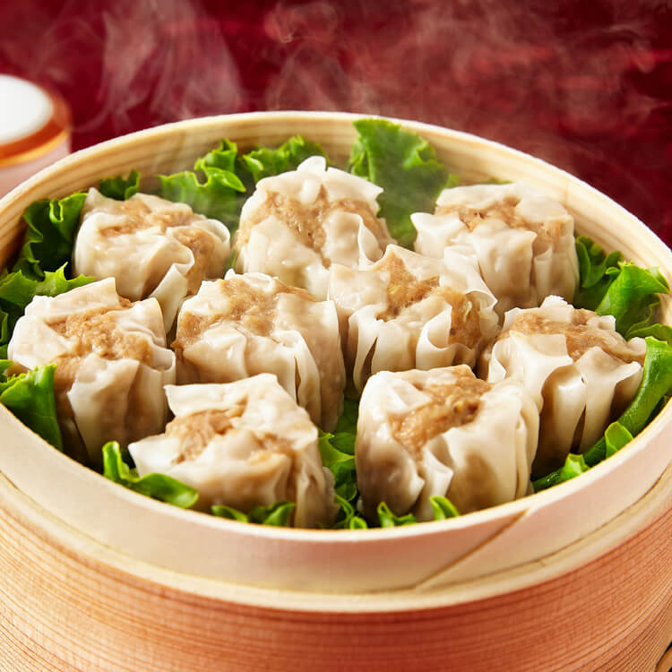 赤坂璃宮の五目シュウマイ_調理例