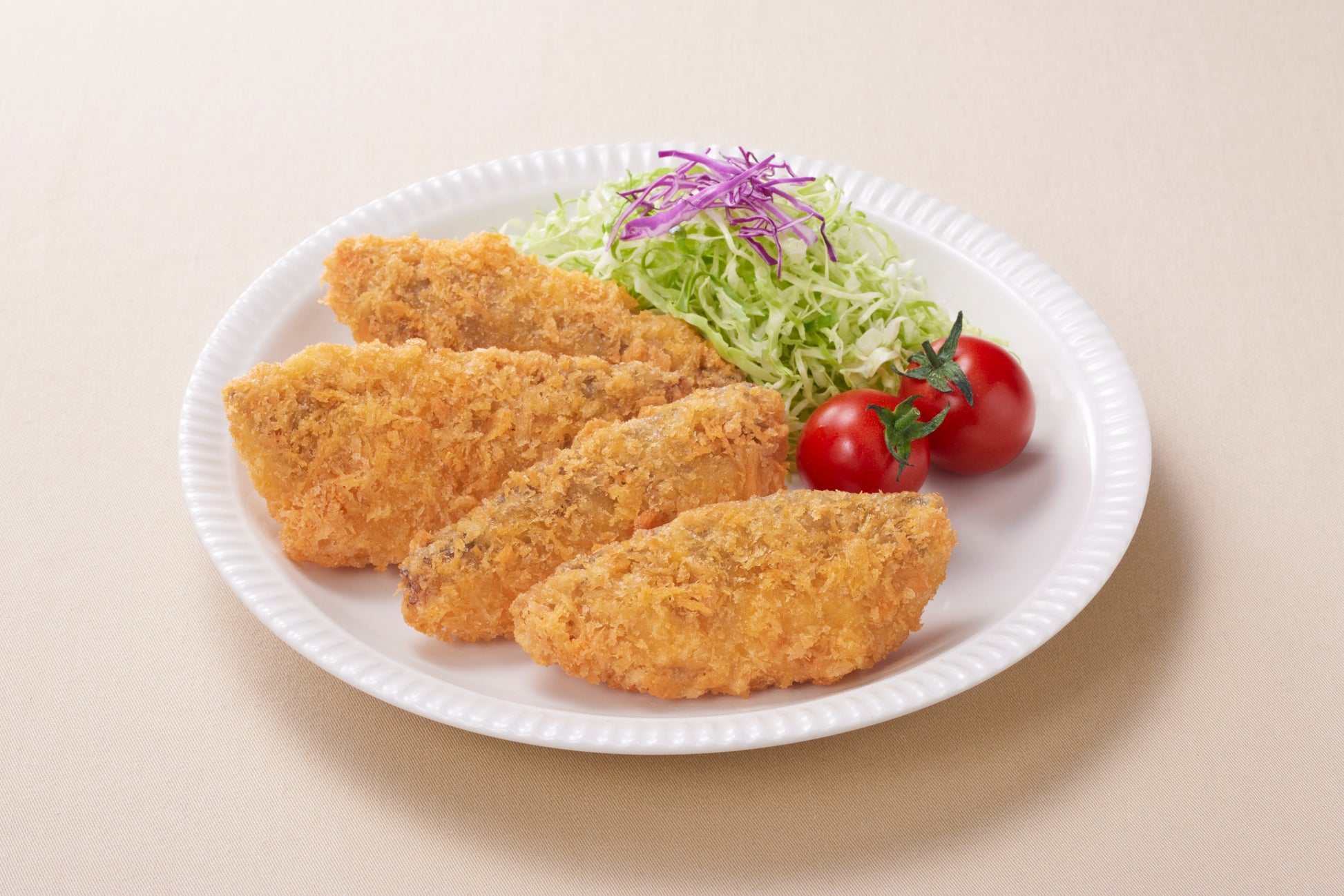レンジでパクッと！国産アジのフライ_盛り付け
