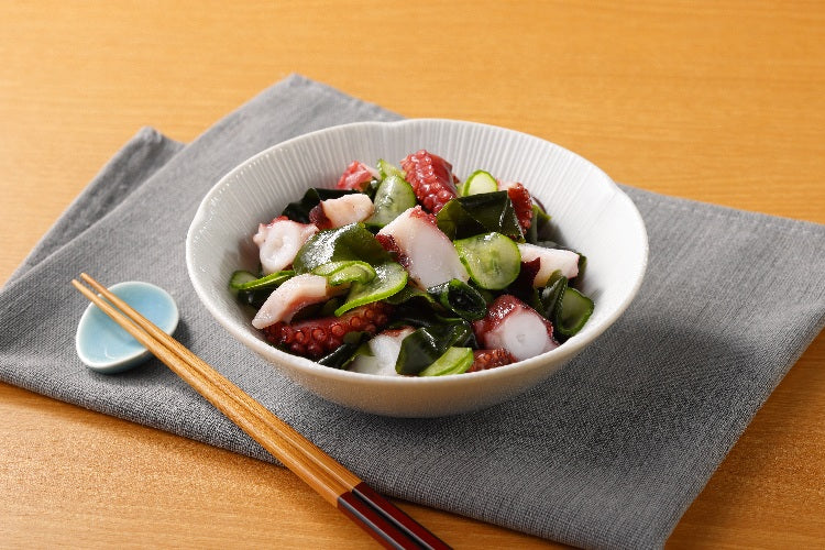 冷凍蒸しだこ_盛り付け（酢の物）
