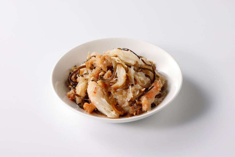 かに塩昆布漬け 皿盛り