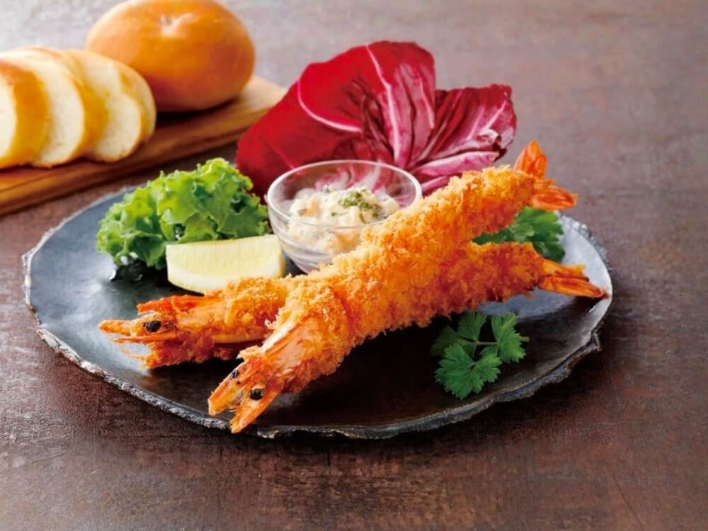 魚屋が作った　まるごと有頭えびフライ