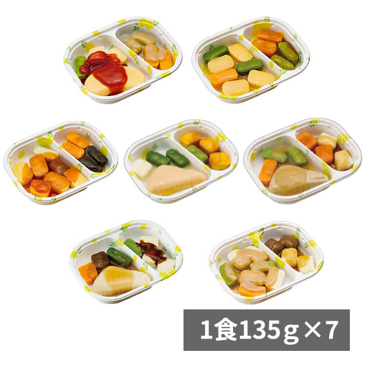 やさしいおかずセット　朝のムース食　7食（1食135ｇ）